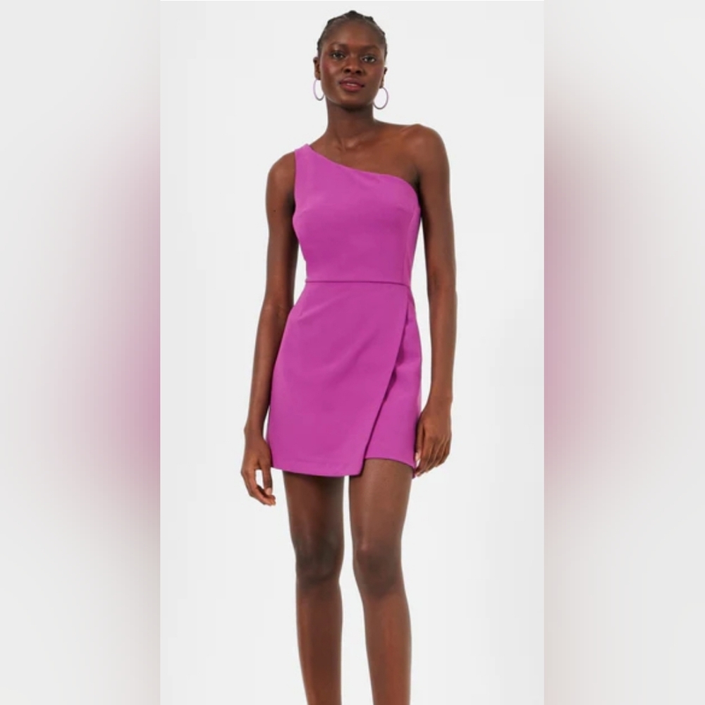 French Connection Whisper one shoulder envelope dress size 6, NWT
